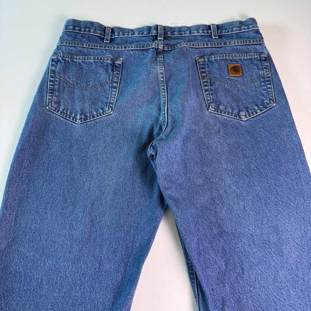 Carhartt B17DST Vintage Relaxed Fit Tapered Leg Men's Jeans 40x30 Dark Stonewash - Picture 10 of 16